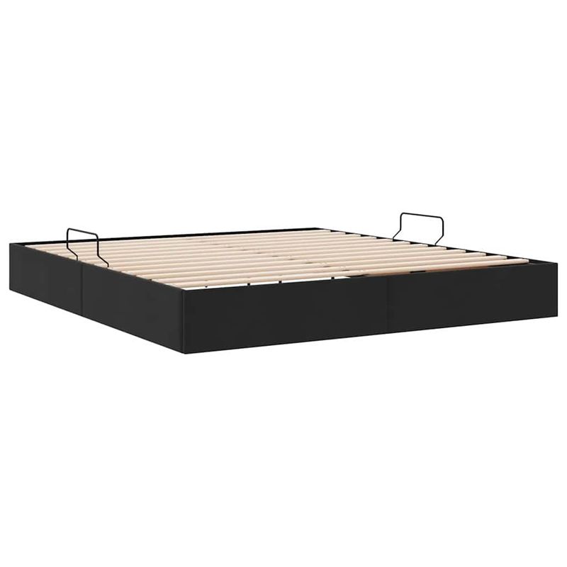 Casa si Gradina - Mobilier - Paturi si accesorii - Paturi - Pat cu storage cu saltea Negru 180 x 200 cm Catifea - Infinity.ro