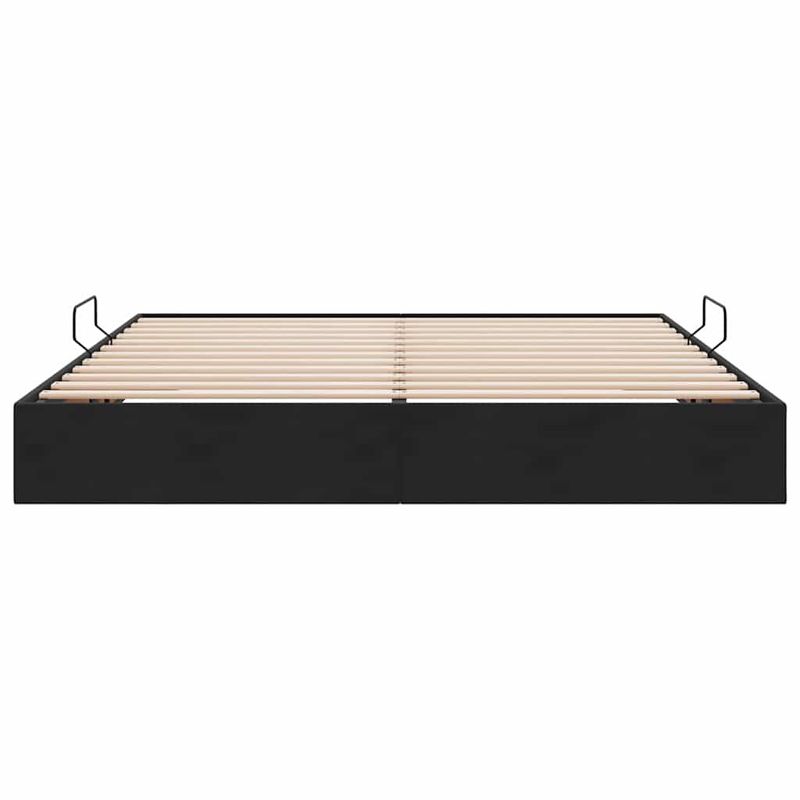 Casa si Gradina - Mobilier - Paturi si accesorii - Paturi - Pat cu storage cu saltea Negru 180 x 200 cm Catifea - Infinity.ro