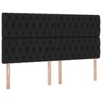 Casa si Gradina - Mobilier - Paturi si accesorii - Paturi - Pat cu saltea si spatiu de depozitare Negru 160 x 200 cm - Infinity.ro
