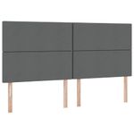 Casa si Gradina - Mobilier - Paturi si accesorii - Paturi - Pat cu saltea si spatiu de depozitare Gri inchis 200 x 200 cm - Infinity.ro