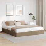 Casa si Gradina - Mobilier - Paturi si accesorii - Paturi - Pat cu storage Cappuccino 180 x 200 cm Piele artificiala - Infinity.ro