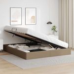 Casa si Gradina - Mobilier - Paturi si accesorii - Paturi - Pat cu storage Cappuccino 180 x 200 cm Piele artificiala - Infinity.ro