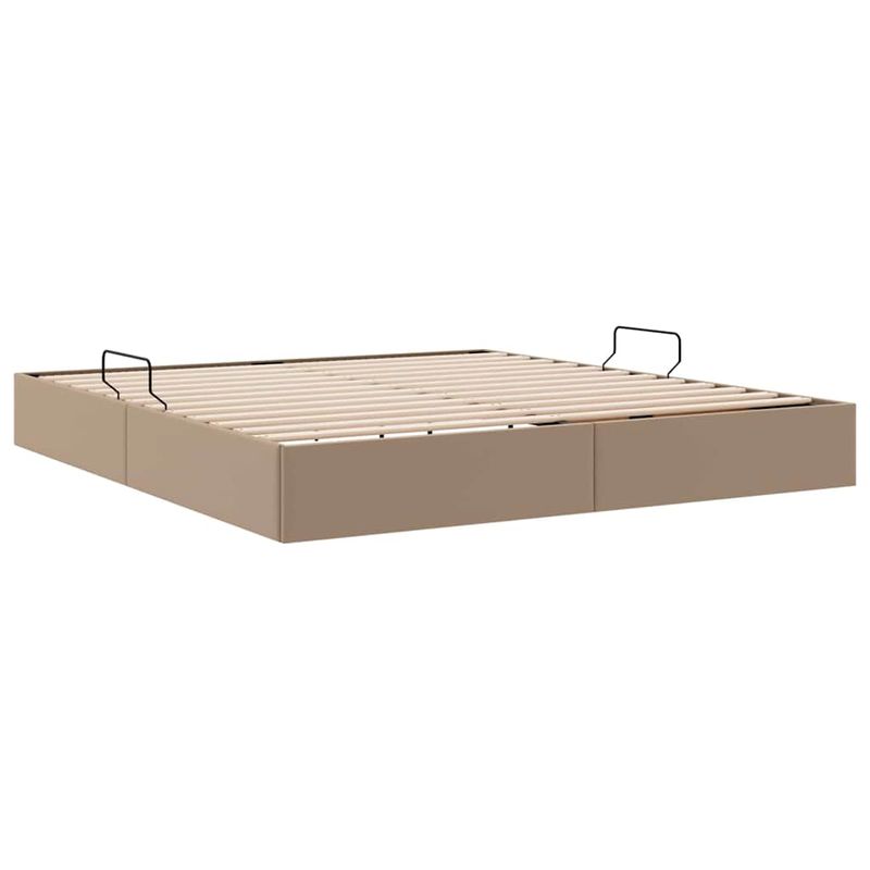 Casa si Gradina - Mobilier - Paturi si accesorii - Paturi - Pat cu storage Cappuccino 180 x 200 cm Piele artificiala - Infinity.ro