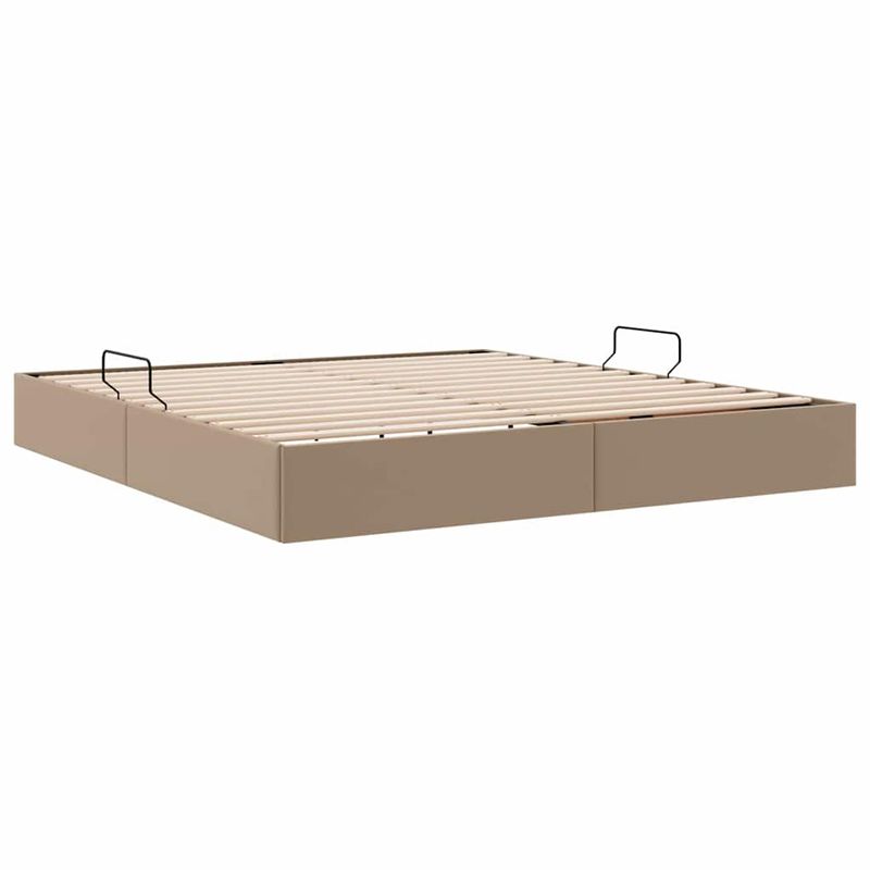 Casa si Gradina - Mobilier - Paturi si accesorii - Paturi - Pat cu storage Cappuccino 180 x 200 cm Piele artificiala - Infinity.ro
