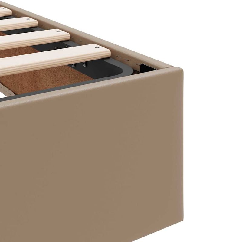 Casa si Gradina - Mobilier - Paturi si accesorii - Paturi - Pat cu storage Cappuccino 180 x 200 cm Piele artificiala - Infinity.ro