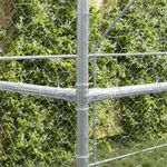 Petshop - Accesorii petshop - Culcusuri si custi - Custi interior si exterior - Cusca pentru caini 2 pcs Argintiu 4 x 2 x 2 m Otel - Infinity.ro