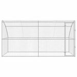 Petshop - Accesorii petshop - Culcusuri si custi - Custi interior si exterior - Cusca pentru caini 2 pcs Argintiu 4 x 2 x 2 m Otel - Infinity.ro