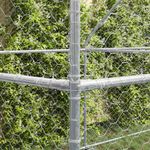 Petshop - Accesorii petshop - Culcusuri si custi - Custi interior si exterior - Cusca pentru caini 2 pcs Argintiu 4 x 2 x 2 m Otel - Infinity.ro