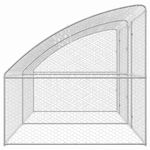 Petshop - Accesorii petshop - Culcusuri si custi - Custi interior si exterior - Cusca pentru caini 2 pcs Argintiu 4 x 2 x 2 m Otel - Infinity.ro