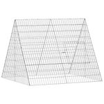 Petshop - Accesorii petshop - Culcusuri si custi - Custi interior si exterior - Cusca pentru pui Argintiu 110 x 100 x 85 cm Otel Galvanizat - Infinity.ro