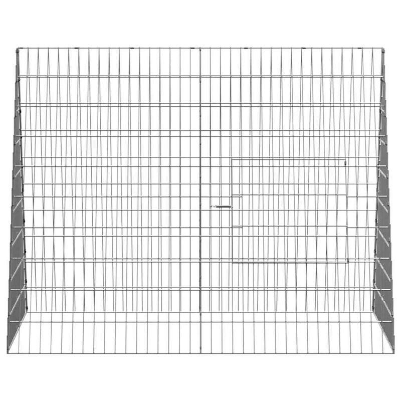 Petshop - Accesorii petshop - Culcusuri si custi - Custi interior si exterior - Cusca pentru pui Argintiu 110 x 100 x 85 cm Otel Galvanizat - Infinity.ro