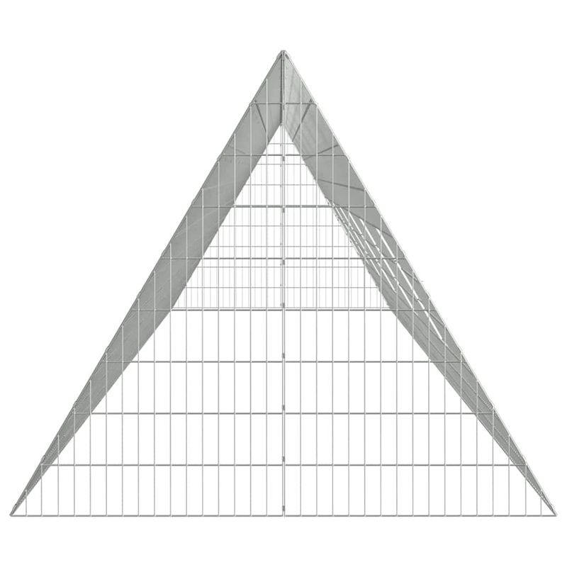 Petshop - Accesorii petshop - Culcusuri si custi - Custi interior si exterior - Cusca pentru pui Argintiu 650 x 100 x 85 cm Otel Galvanizat - Infinity.ro