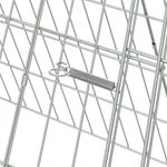 Petshop - Accesorii petshop - Culcusuri si custi - Custi interior si exterior - Cusca pentru pui Argintiu 215 x 55 x 55 cm Otel Galvanizat - Infinity.ro