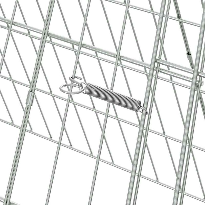 Petshop - Accesorii petshop - Culcusuri si custi - Custi interior si exterior - Cusca pentru pui Argintiu 215 x 55 x 55 cm Otel Galvanizat - Infinity.ro