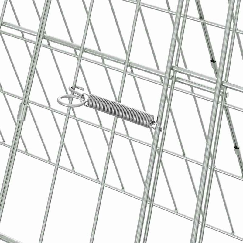 Petshop - Accesorii petshop - Culcusuri si custi - Custi interior si exterior - Cusca pentru pui Argintiu 110 x 55 x 55 cm Otel Galvanizat - Infinity.ro