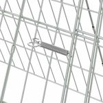 Petshop - Accesorii petshop - Culcusuri si custi - Custi interior si exterior - Cusca pentru pui Argintiu 430 x 55 x 55 cm Otel Galvanizat - Infinity.ro