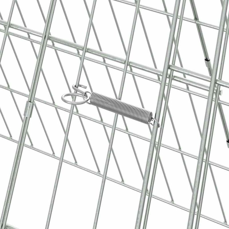 Petshop - Accesorii petshop - Culcusuri si custi - Custi interior si exterior - Cusca pentru pui Argintiu 430 x 55 x 55 cm Otel Galvanizat - Infinity.ro