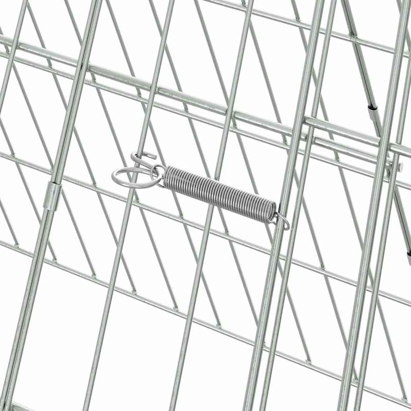 Petshop - Accesorii petshop - Culcusuri si custi - Custi interior si exterior - Cusca pentru pui Argintiu 650 x 55 x 55 cm Otel Galvanizat - Infinity.ro