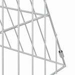 Petshop - Accesorii petshop - Culcusuri si custi - Custi interior si exterior - Cusca pentru pui Argintiu 650 x 55 x 55 cm Otel Galvanizat - Infinity.ro