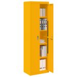 Casa si Gradina - Mobilier - Dulapuri si sifoniere - Dulapuri - Dulap de depozitare 2 pcs Galben mustar 60 x 40 x 200 cm - Infinity.ro