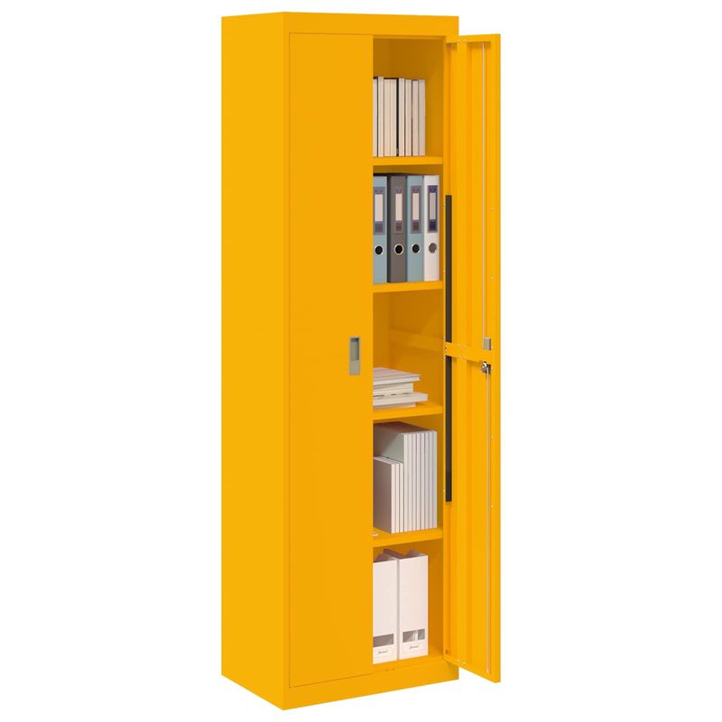 Casa si Gradina - Mobilier - Dulapuri si sifoniere - Dulapuri - Dulap de depozitare 2 pcs Galben mustar 60 x 40 x 200 cm - Infinity.ro