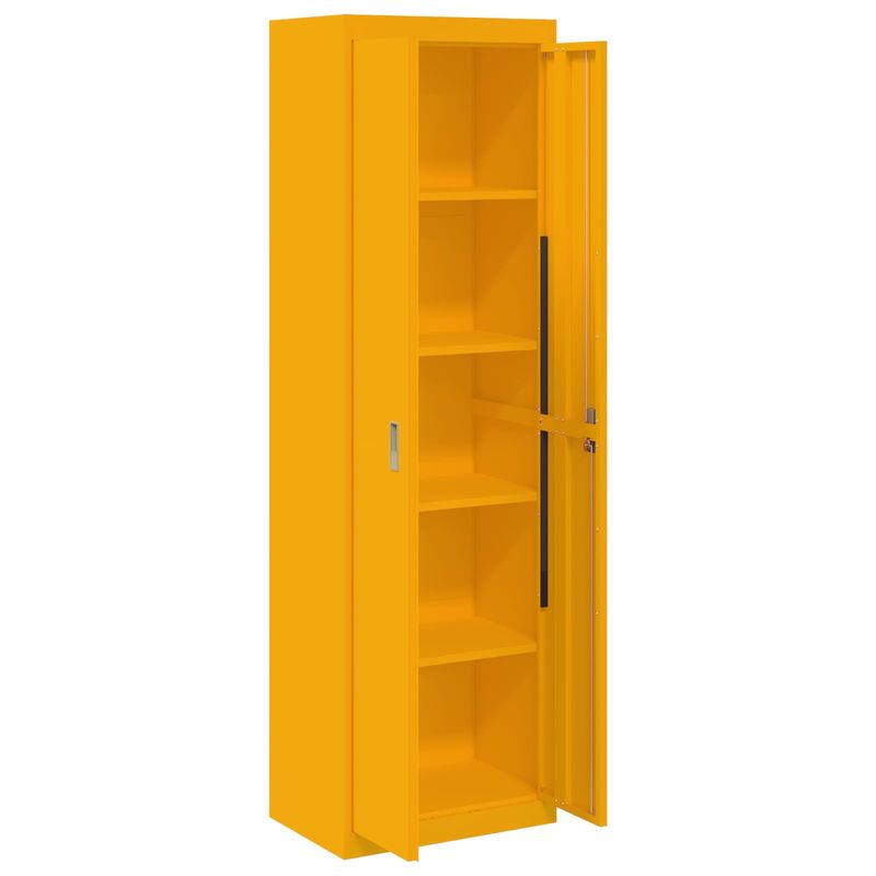 Casa si Gradina - Mobilier - Dulapuri si sifoniere - Dulapuri - Dulap de depozitare 2 pcs Galben mustar 60 x 40 x 200 cm - Infinity.ro