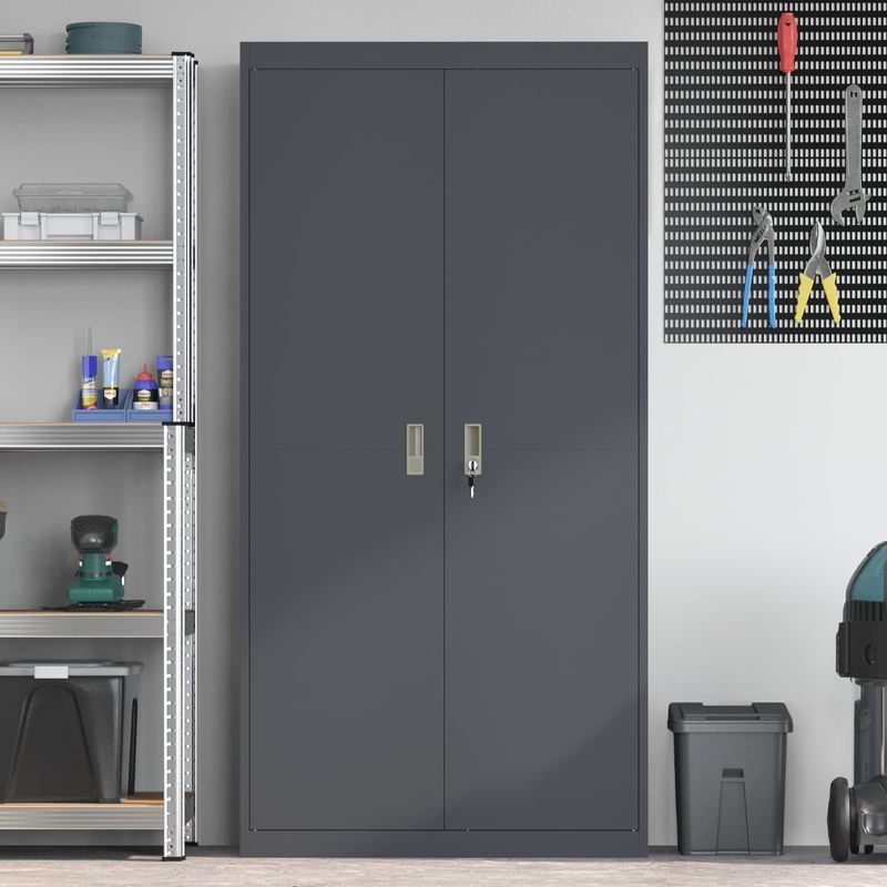 Casa si Gradina - Mobilier - Dulapuri si sifoniere - Dulapuri - Dulap de depozitare 2 pcs Antracit 90 x 40 x 180 cm - Infinity.ro