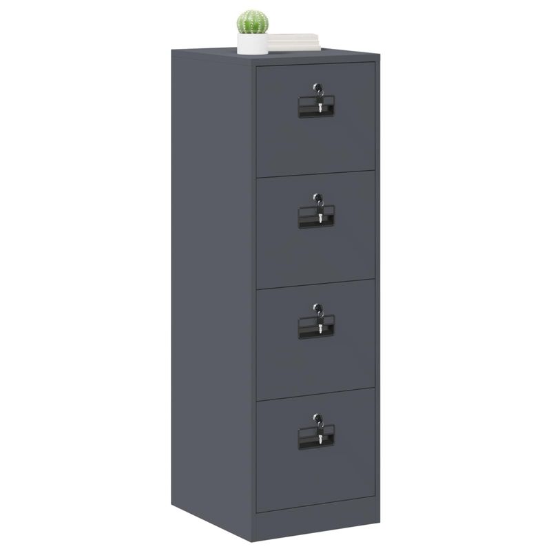 Casa si Gradina - Mobilier - Dulapuri si sifoniere - Dulapuri - Dulap pentru Fisiere cu raft 2 pcs Antracit 44 x 50 x 106.5 cm - Infinity.ro