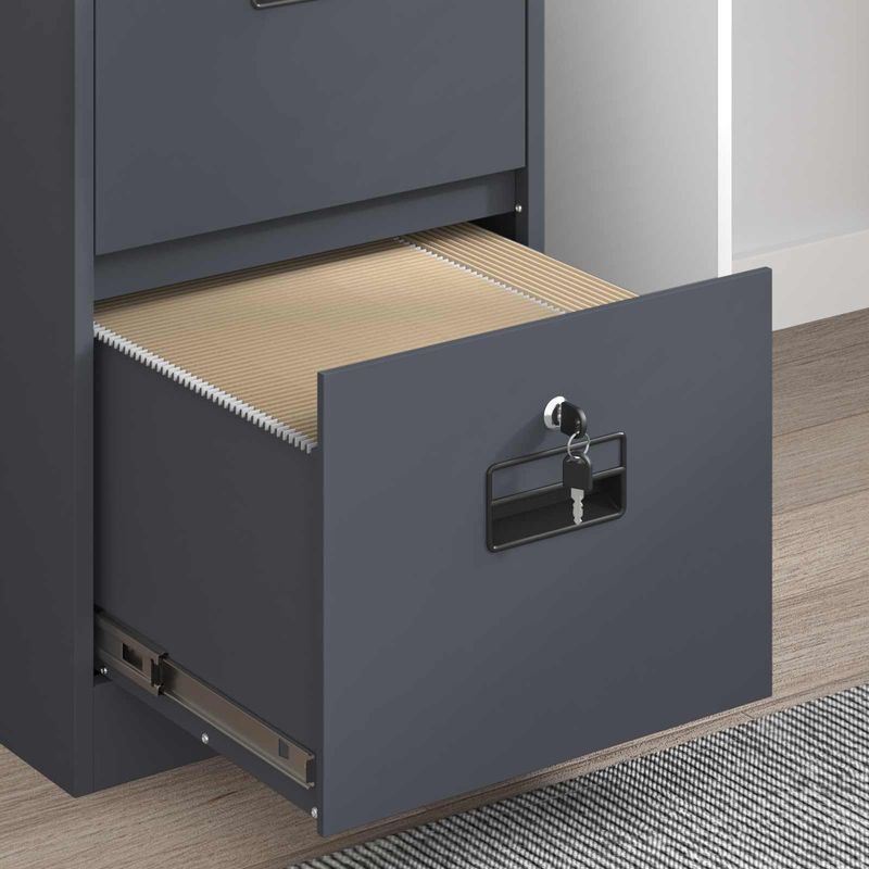 Casa si Gradina - Mobilier - Dulapuri si sifoniere - Dulapuri - Dulap pentru Fisiere cu raft 2 pcs Antracit 44 x 50 x 106.5 cm - Infinity.ro