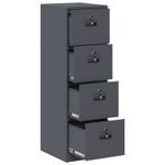 Casa si Gradina - Mobilier - Dulapuri si sifoniere - Dulapuri - Dulap pentru Fisiere cu raft 2 pcs Antracit 44 x 50 x 106.5 cm - Infinity.ro