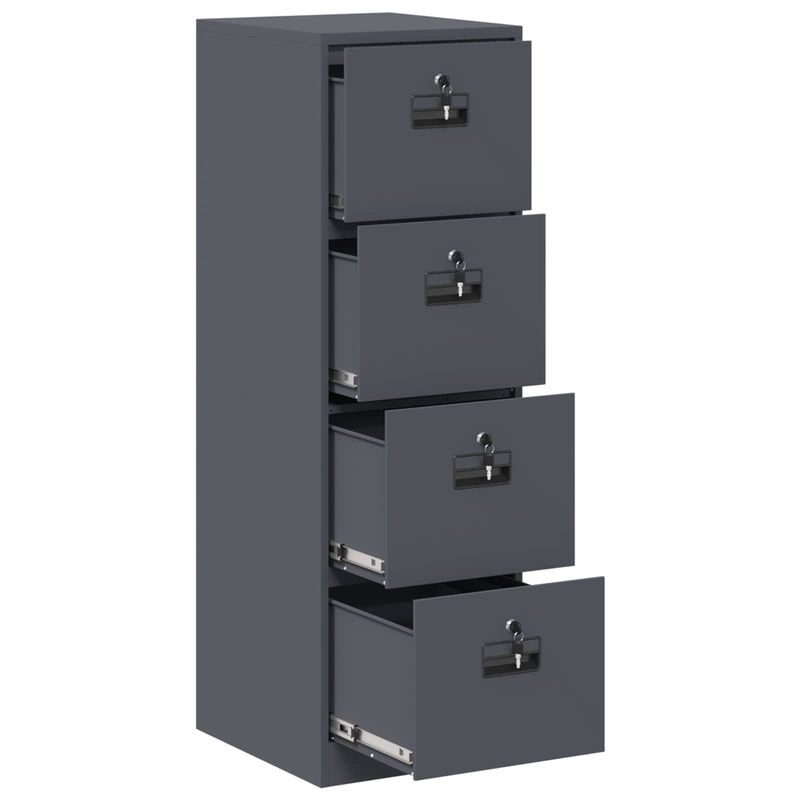 Casa si Gradina - Mobilier - Dulapuri si sifoniere - Dulapuri - Dulap pentru Fisiere cu raft 2 pcs Antracit 44 x 50 x 106.5 cm - Infinity.ro
