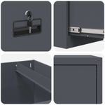 Casa si Gradina - Mobilier - Dulapuri si sifoniere - Dulapuri - Dulap pentru Fisiere cu raft 2 pcs Antracit 44 x 50 x 106.5 cm - Infinity.ro