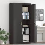 Casa si Gradina - Mobilier - Dulapuri si sifoniere - Dulapuri - Dulap de depozitare cu depozitare 2 pcs Negru 90 x 40 x 180 cm - Infinity.ro