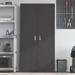 Casa si Gradina - Mobilier - Dulapuri si sifoniere - Dulapuri - Dulap de depozitare cu depozitare 2 pcs Negru 90 x 40 x 180 cm - Infinity.ro