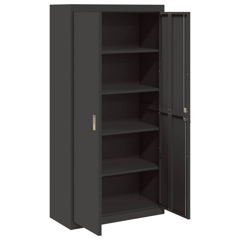 Casa si Gradina - Mobilier - Dulapuri si sifoniere - Dulapuri - Dulap de depozitare cu depozitare 2 pcs Negru 90 x 40 x 180 cm - Infinity.ro