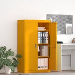 Casa si Gradina - Mobilier - Dulapuri si sifoniere - Dulapuri - Dulap de depozitare 2 pcs Galben mustar 80 x 40 x 140 cm - Infinity.ro