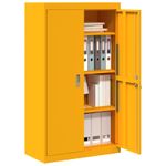 Casa si Gradina - Mobilier - Dulapuri si sifoniere - Dulapuri - Dulap de depozitare 2 pcs Galben mustar 80 x 40 x 140 cm - Infinity.ro