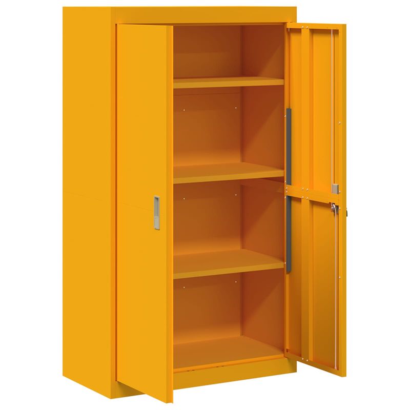 Casa si Gradina - Mobilier - Dulapuri si sifoniere - Dulapuri - Dulap de depozitare 2 pcs Galben mustar 80 x 40 x 140 cm - Infinity.ro