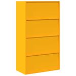 Casa si Gradina - Mobilier - Dulapuri si sifoniere - Dulapuri - Dulap de depozitare 2 pcs Galben mustar 80 x 40 x 140 cm - Infinity.ro