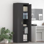 Casa si Gradina - Mobilier - Dulapuri si sifoniere - Dulapuri - Dulap de depozitare cu depozitare 2 pcs Negru 60 x 40 x 180 cm - Infinity.ro