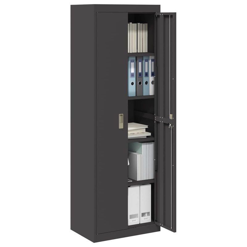 Casa si Gradina - Mobilier - Dulapuri si sifoniere - Dulapuri - Dulap de depozitare cu depozitare 2 pcs Negru 60 x 40 x 180 cm - Infinity.ro