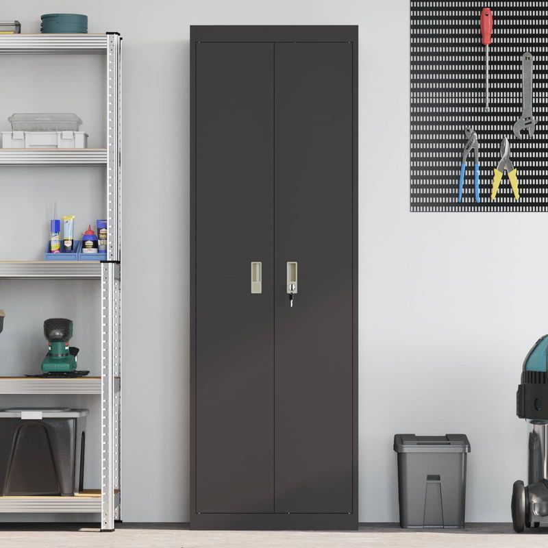 Casa si Gradina - Mobilier - Dulapuri si sifoniere - Dulapuri - Dulap de depozitare cu depozitare 2 pcs Negru 60 x 40 x 180 cm - Infinity.ro