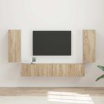 Casa si Gradina - Mobilier - Seturi de mobilier - Seturi living - Set de mobilier Stejar Sonoma 78,5 x 30 x 29,5 cm - Infinity.ro