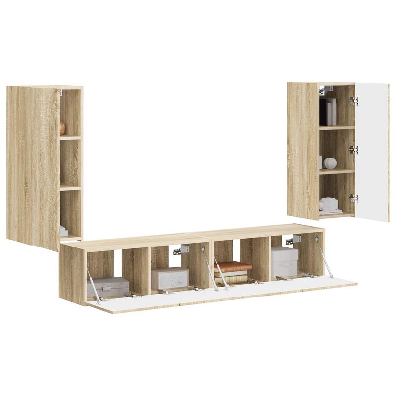 Casa si Gradina - Mobilier - Seturi de mobilier - Seturi living - Set de mobilier Stejar Sonoma 78,5 x 30 x 29,5 cm - Infinity.ro