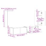 Casa si Gradina - Mobilier - Seturi de mobilier - Seturi living - Set de mobilier Stejar Sonoma 78,5 x 30 x 29,5 cm - Infinity.ro