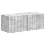 Casa si Gradina - Mobilier - Comode si corpuri - Comode - Set comoda TV Pe perete 3 pcs Gri din beton Lemn compozit - Infinity.ro