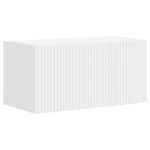 Casa si Gradina - Mobilier - Comode si corpuri - Comode - Set comoda TV Pe perete 4 pcs Alb Lemn compozit - Infinity.ro