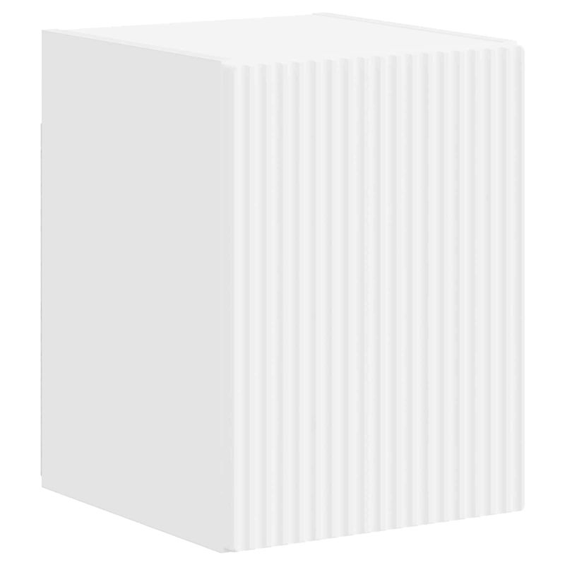 Casa si Gradina - Mobilier - Comode si corpuri - Comode - Set comoda TV Pe perete 4 pcs Alb Lemn compozit - Infinity.ro