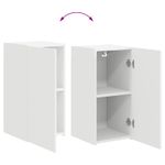 Casa si Gradina - Mobilier - Comode si corpuri - Comode - Set comoda TV Pe perete 4 pcs Alb Lemn compozit - Infinity.ro