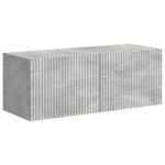 Casa si Gradina - Mobilier - Comode si corpuri - Comode - Set comoda TV Pe perete 6 pcs Gri din beton Lemn compozit - Infinity.ro